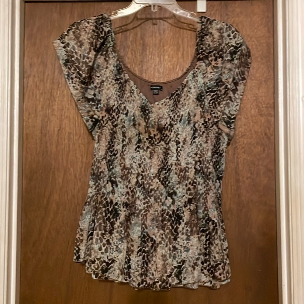 Piano animal print blouse​​​